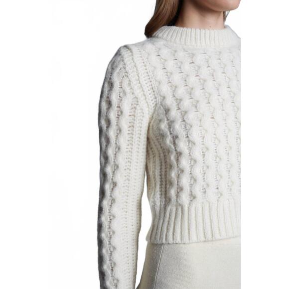 NEW ELEVEN SIX amara mock neck sweater in ivory